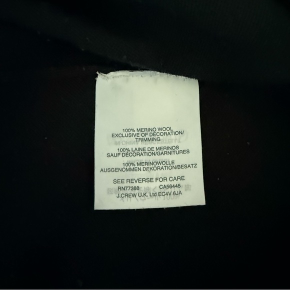 J.Crew | Merino Wool Ruffle Sweater | Zip Cuffs - Picture 5 of 8